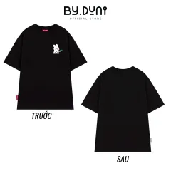 Áo thun BY.DUNI in THỎ BẮN GẤU – Đen