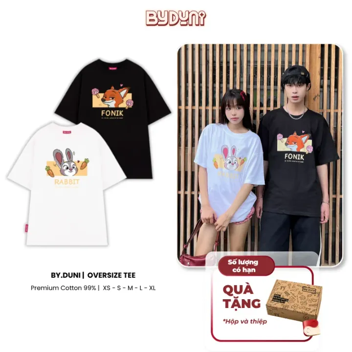 By.Duni Bunny & Fox V.1 Printed T-shirt – By.Duni