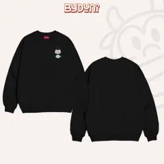 Áo Sweater BY.DUNI thêu CAT FISH – Đen