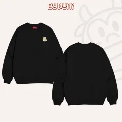 Áo Sweater BY.DUNI thêu SEN BOSS – Đen
