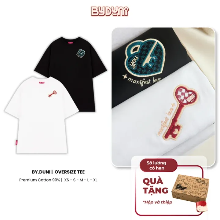 By.Duni MANIFEST LOVE Embroidered T-shirt – By.Duni