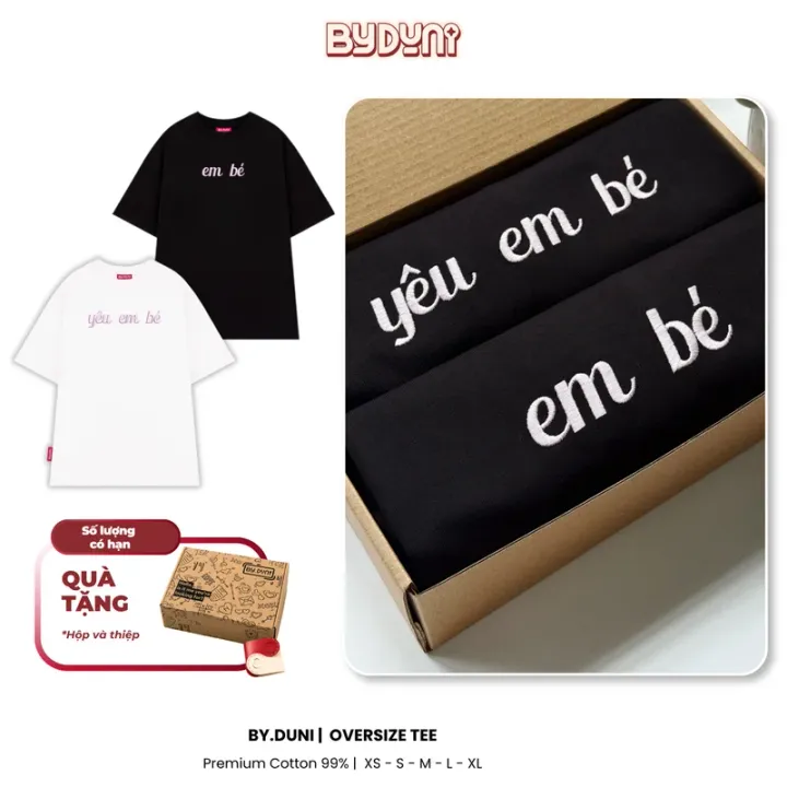 By.Duni T-shirt Embroidered 'Baby' & 'Love Baby' – By.Duni