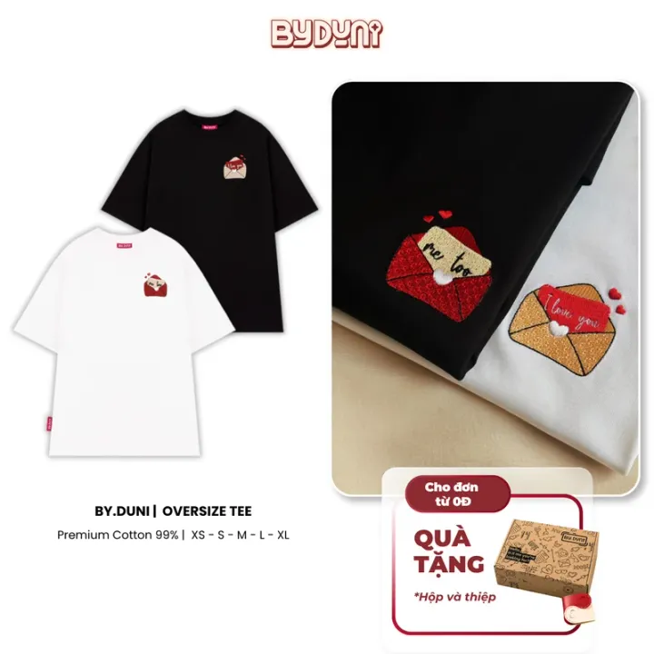 Cặp áo thun thêu LOVE LETTER của By.Duni
