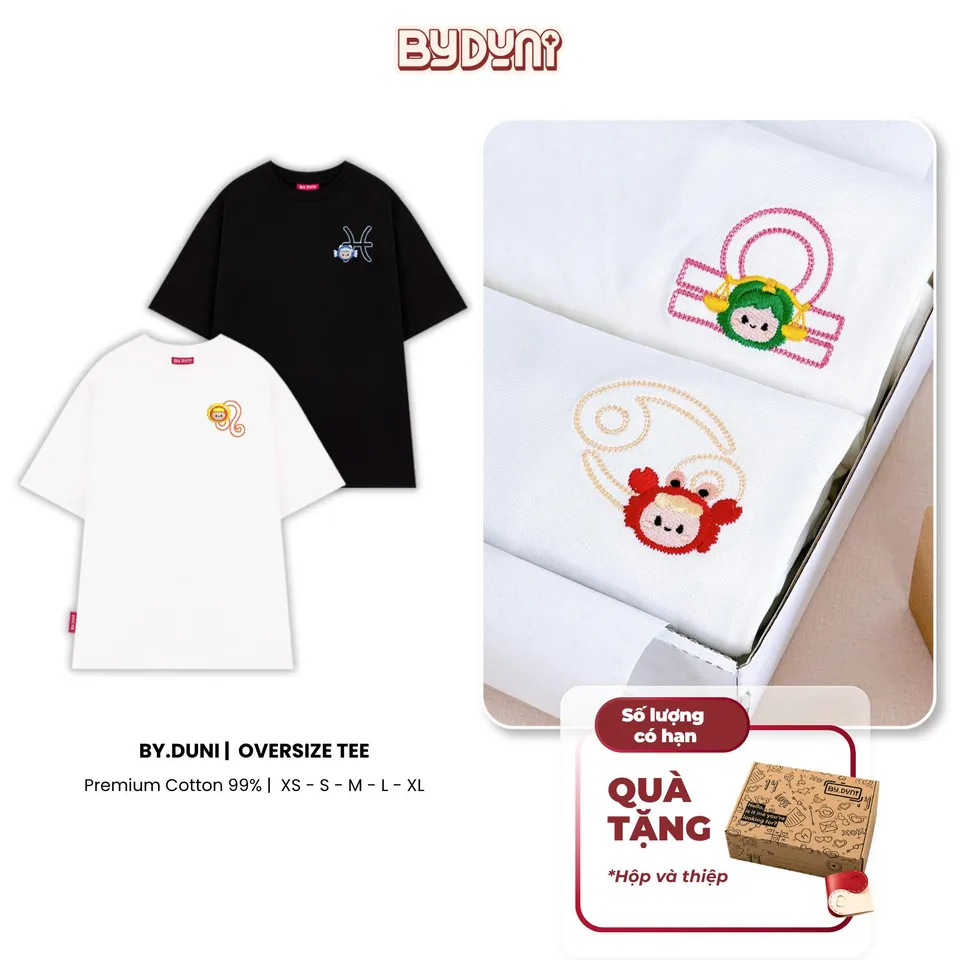 By.Duni Zodiac Embroidered T-Shirt – By.Duni