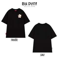 Áo thun BY.DUNI in GẤU BẮN NÁ – Đen