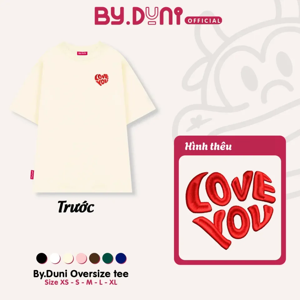 Áo thun BY.DUNI thêu LOVE YOU MISS YOU – By.Duni