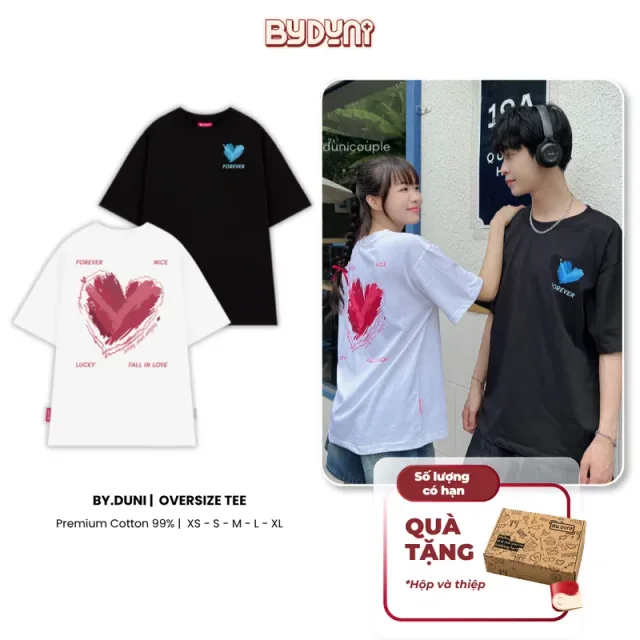 Áo thun BY.DUNI in FALL IN LOVE – áo đôi By.Duni