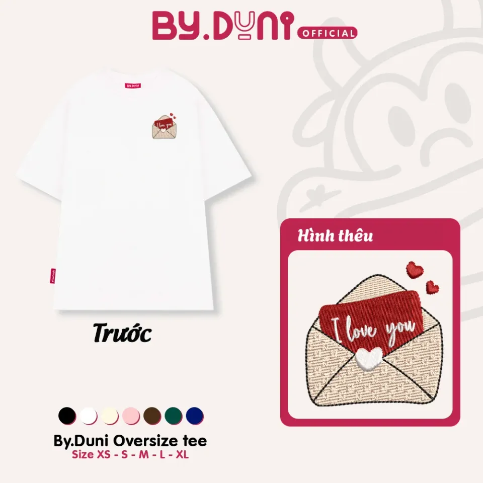 Áo thun BY.DUNI thêu LOVE LETTER – By.Duni