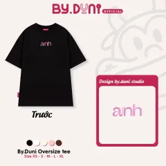 Áo thun THÊU BY.DUNI ANH BÉEE – Đen