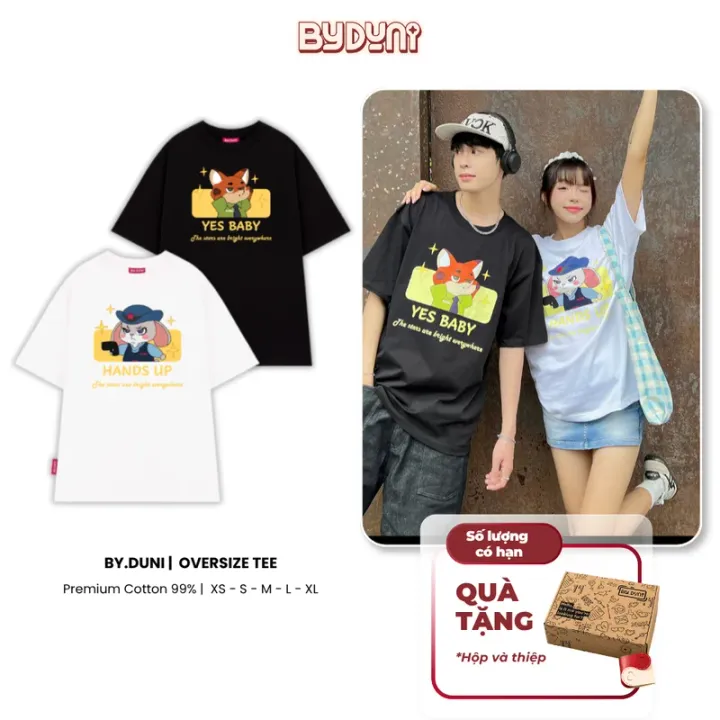 By.Duni Bunny & Fox V.2 Printed T-Shirt – By.Duni