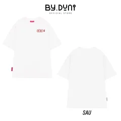 Áo thun BY.DUNI in I LOVE YOU ME TOO – Trắng