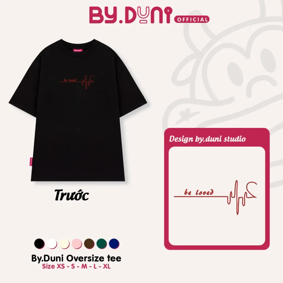 Áo thun BY.DUNI thêu NHỊP TIM BE LOVED – By.Duni