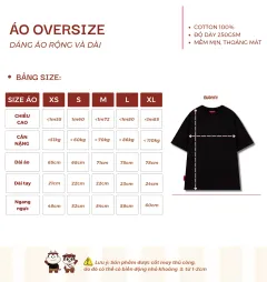 Áo thun BY.DUNI in NẮNG MƯA – Bảng hướng dẫn chọn size